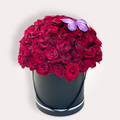 Red Box with 51 Red Roses
